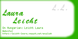 laura leicht business card